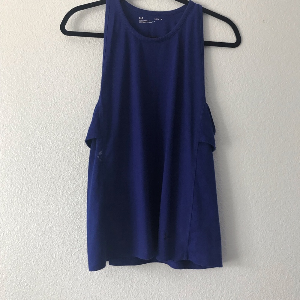 Under Armuor Athletic Tank Top Blue Women’s Size Large - Picture 8 of 8